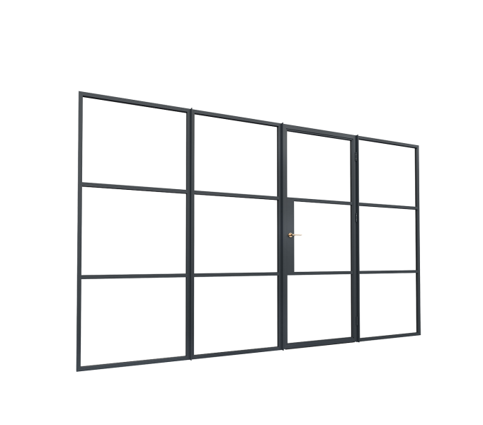 Aluminium Crittall style doors